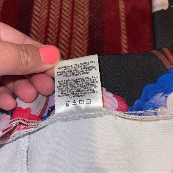 Bongo Bright Floral Leggings - Size Large - Picture 6 of 7